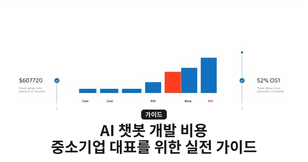 2026년 AI 챗봇 개발 비용부터 ROI 분석까지 — 중소기업 대표를 위한 실전 가이드