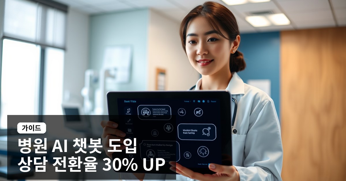 [2026 병원 AI 챗봇 도입 가이드] 의료법 준수·EMR 연동으로 상담 전환율 30% 높이는 실전 전략