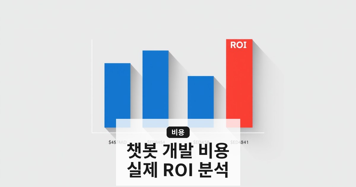 AI 챗봇 개발 비용과 비즈니스 자동화 ROI 분석 (2026)