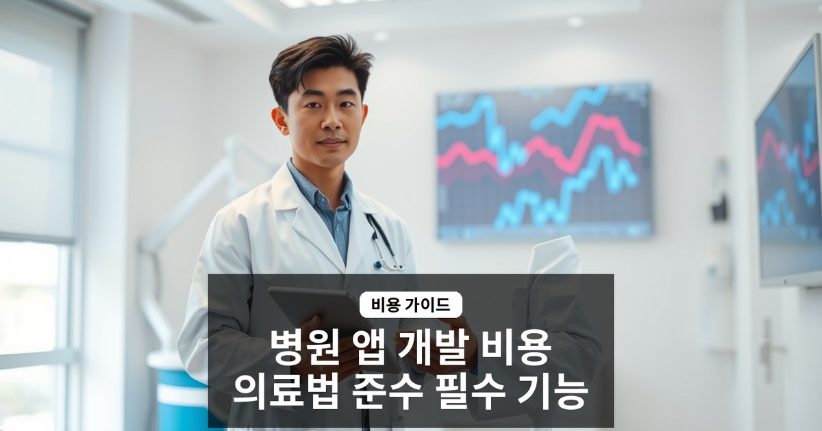 병원 앱 개발 비용과 필수 기능 가이드 | CRM 연동부터 의료법 준수까지