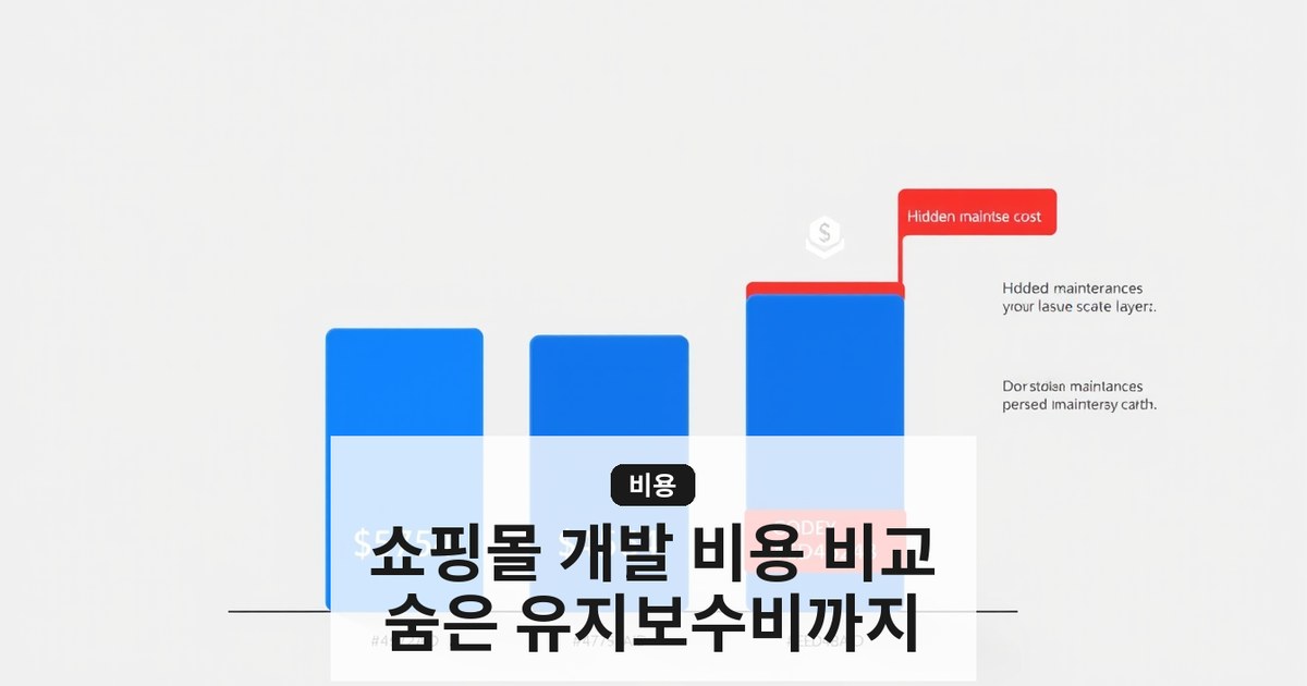 [쇼핑몰 만들기 비용] 카페24, 쇼피파이 vs 자체 개발 — 숨은 유지보수비까지 고려한 올바른 선택 가이드