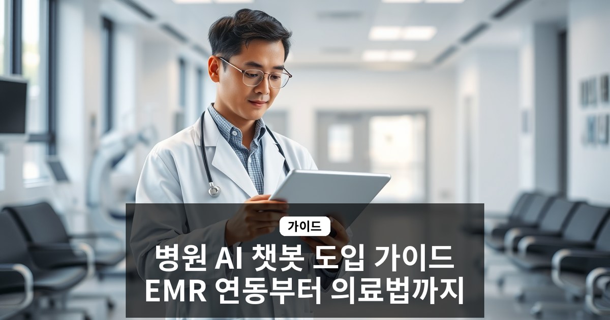 병원 AI 챗봇 상담 시스템, EMR 연동부터 의료법 준수까지 완벽 가이드