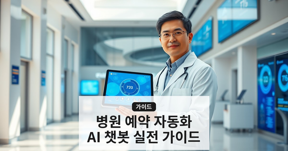 병원 예약·상담 자동화 시스템 구축 가이드: AI 챗봇과 앱 연동 실전 전략