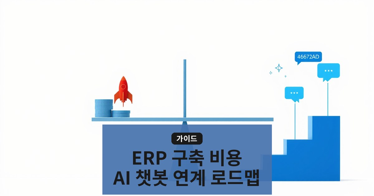 erp 시스템 구축 비용과 ai 챗봇 연계 로드맵, 중소기업 실무 가이드