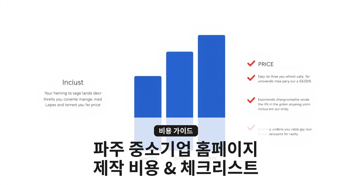 파주·경기도 중소기업 홈페이지 제작 가이드: 로컬 SEO와 반응형 필수 체크리스트