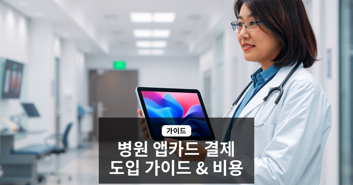 병원 앱카드 결제 도입 가이드: 의료법 준수와 환자 편의성 잡는 실전 전략