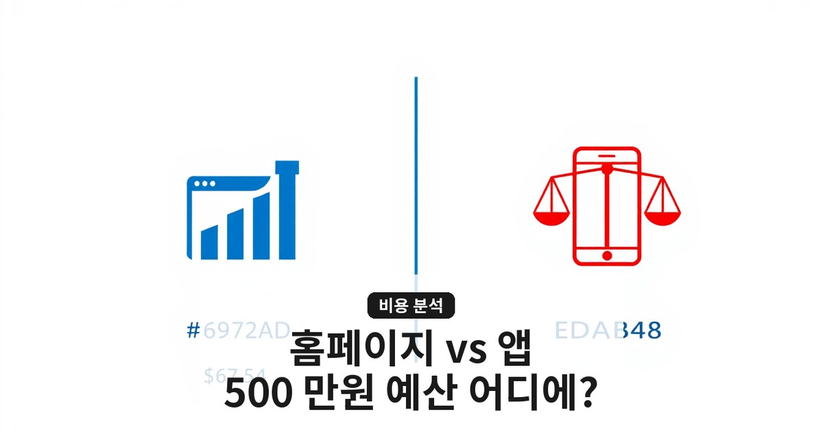 예산 500 만원 홈페이지 제작과 앱 개발 어떤 채널이 더 효과적인가