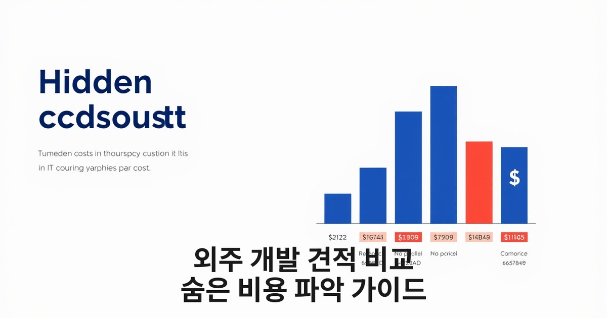 외주 개발 견적 비교, 숨은 비용 파악하는 IT 업체 선택 가이드