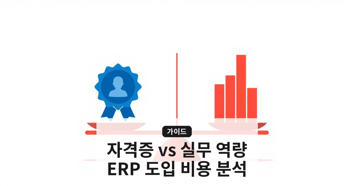 [ERP 시스템 자격증 vs 실무 역량] 중소기업 대표가 ERP 도입 시 고려해야 할 인재와 비용 분석