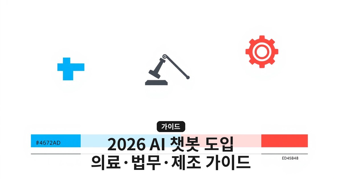 2026 기업 AI 챗봇 도입 실전 의료 법무 제조업별 맞춤형 종류 비교와 비용 가이드