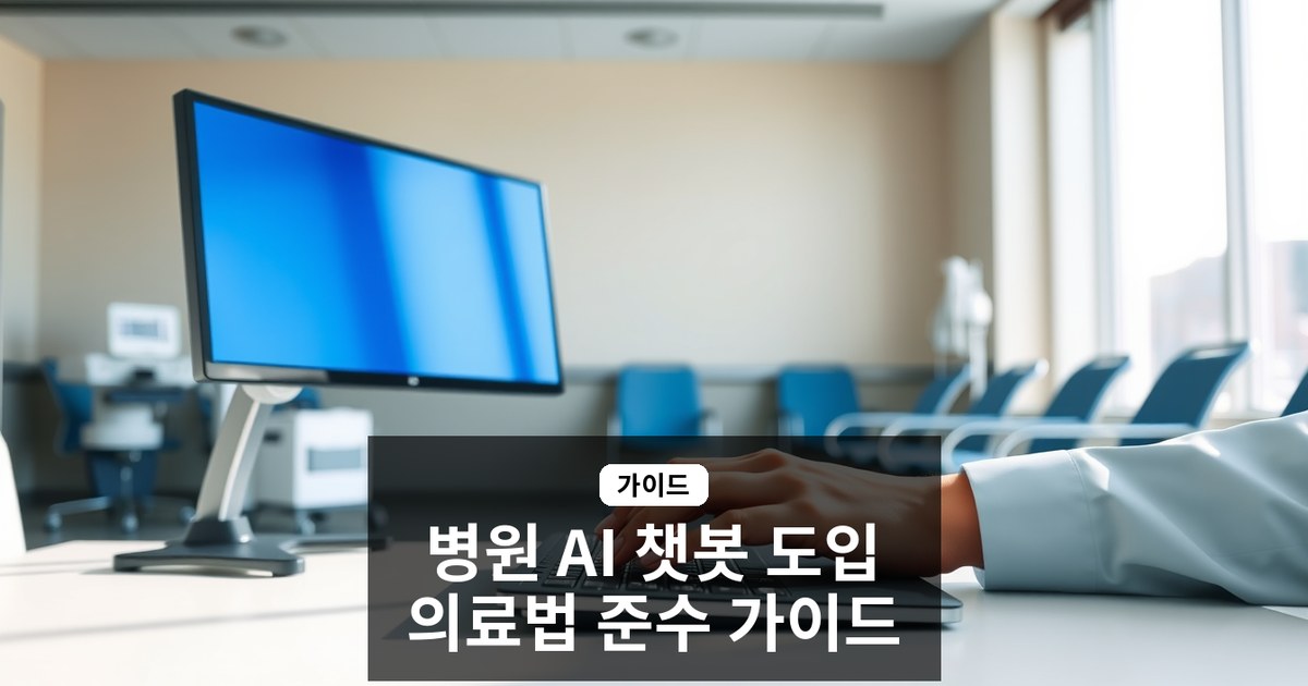 병원 AI 챗봇 도입, 의료법 준수 체크리스트와 비용 분석 가이드