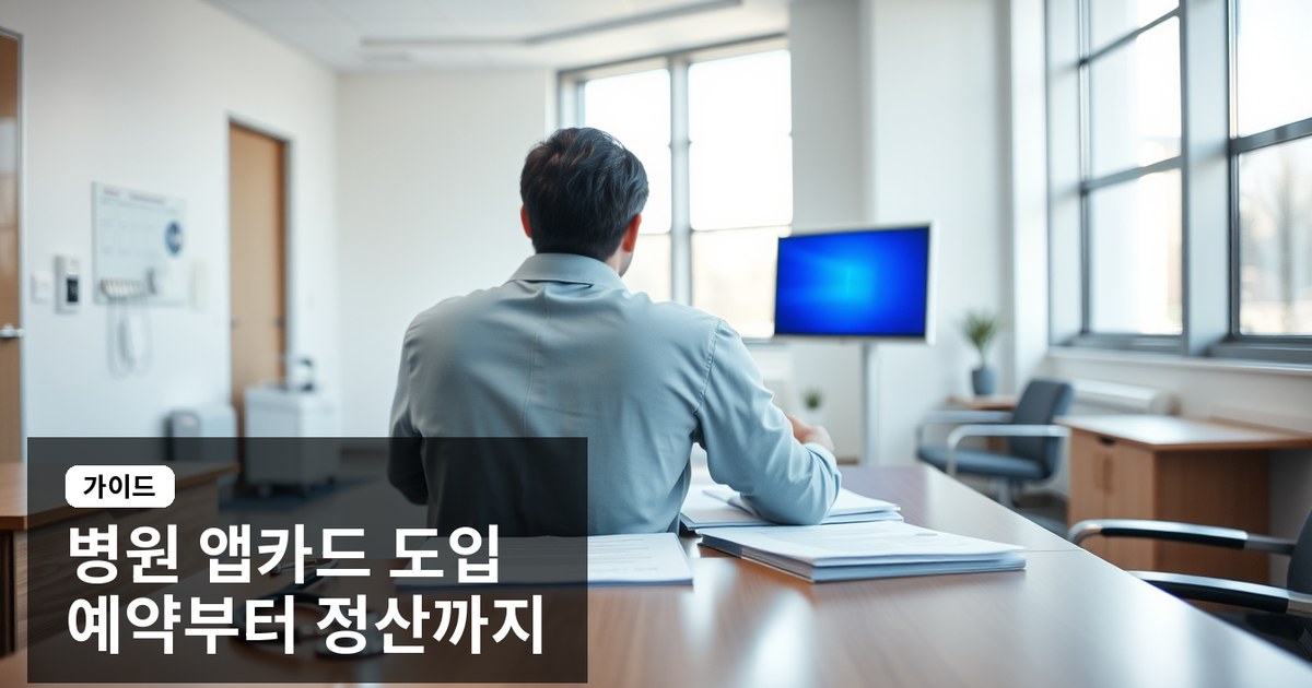 병원 앱카드 도입 가이드: 예약부터 정산까지 통합 관리하는 방법