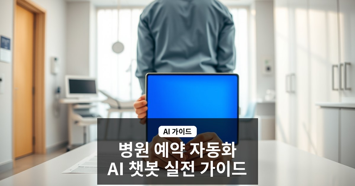 병원 예약과 문의 자동화, ai 챗봇 만들기 실전 가이드 (의료법 체크리스트)