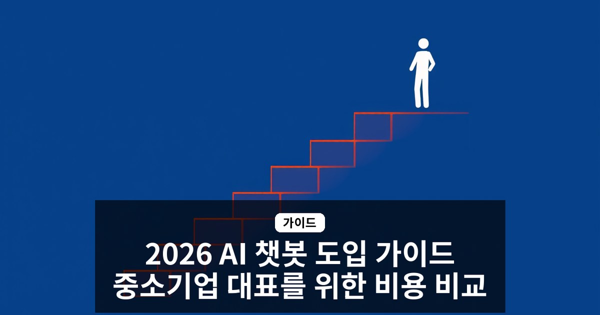 2026 AI 챗봇 도입 가이드: 중소기업 대표가 알아야 할 종류별 특징과 비용 비교