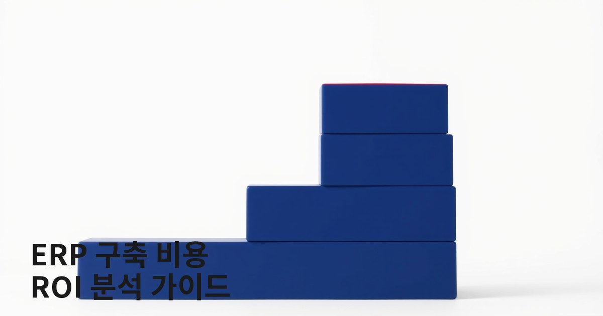 ERP 시스템 구축 비용과 ROI 분석 가이드 (2026)