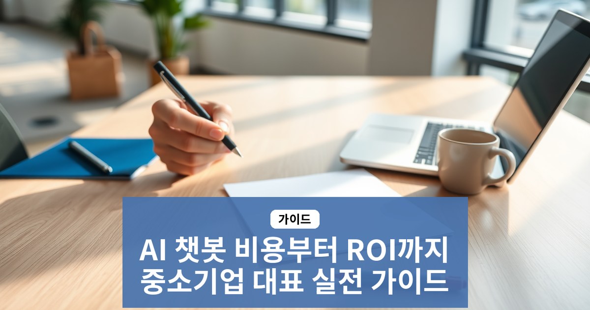 2026년 AI 챗봇 개발 비용부터 ROI 분석까지 — 중소기업 대표를 위한 실전 가이드