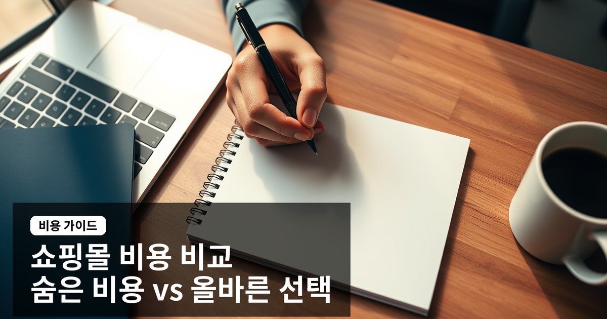 [쇼핑몰 만들기 비용 비교] 카페24, 쇼피파이 vs 자체 개발 숨은 비용과 올바른 선택 가이드