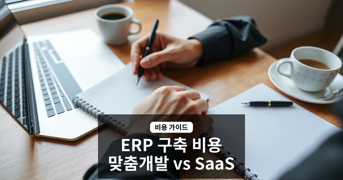 ERP 시스템 구축 비용: 맞춤형 개발 vs SaaS 구독, 예산 책정 완벽 가이드