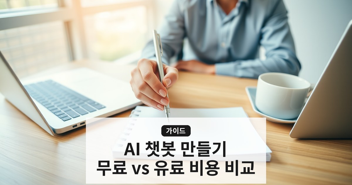 AI 챗봇 만드는법 무료 대안부터 유료 서비스까지 비용 비교 분석