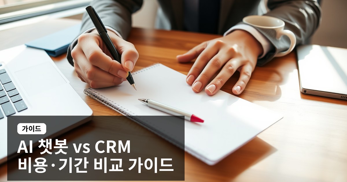 AI 챗봇 vs CRM 연동, 중소기업 도입 비용과 구축 기간 비교 가이드