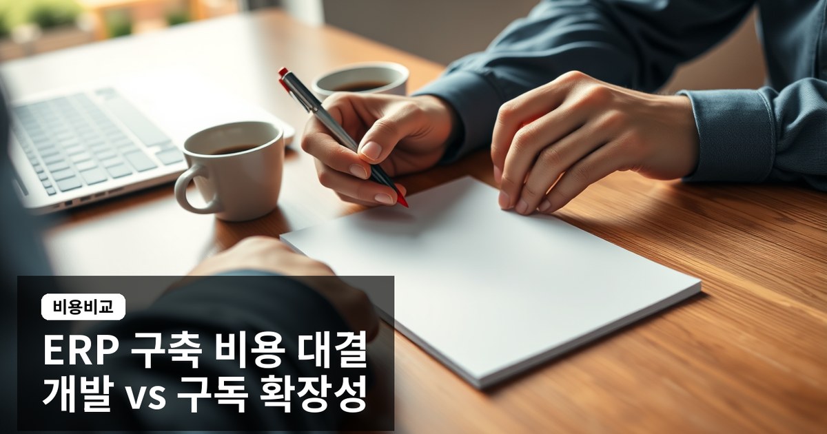 중소기업 ERP 구축 전략, 개발 대 구독 비용과 확장성 비교 가이드 2026
