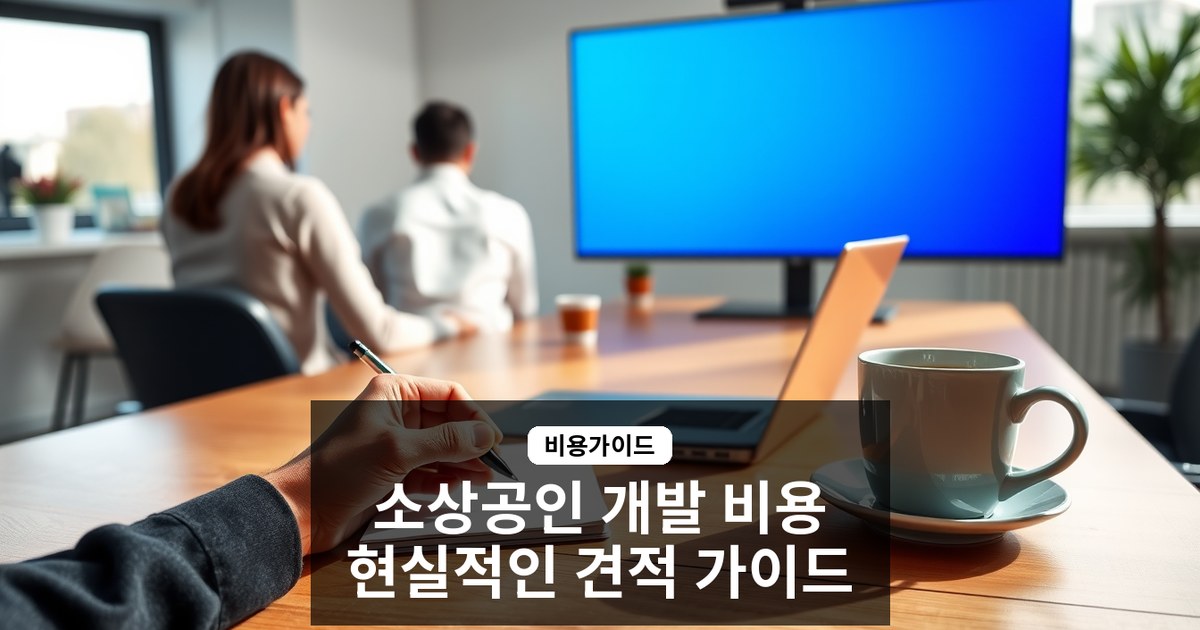 소상공인 맞춤 소프트웨어 개발 비용과 기간, 현실적인 견적 가이드