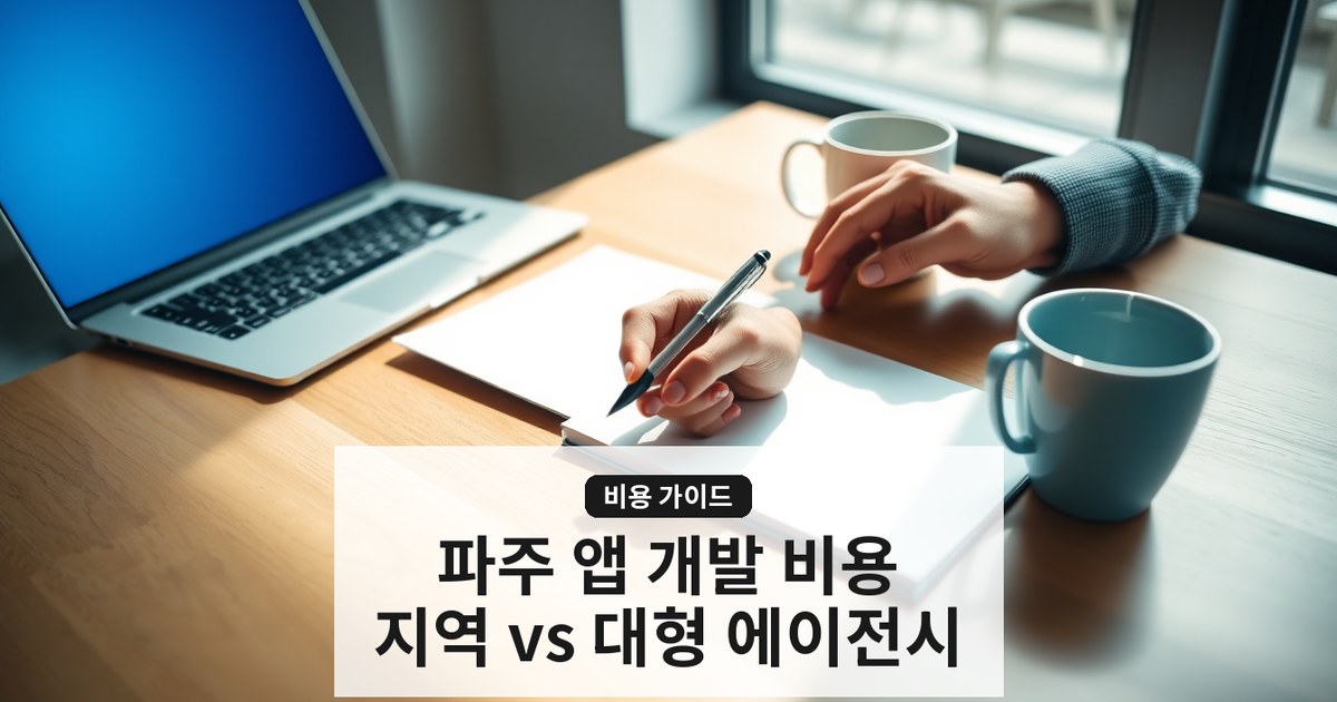 파주 앱 개발 비용과 홈페이지 제작, 지역 업체와 대형 에이전시 선택 가이드