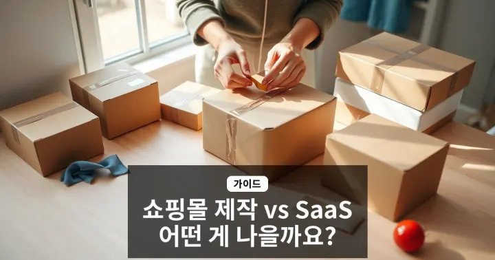 쇼핑몰 제작 업체 vs SaaS 플랫폼, 내 사업에 맞는 선택 가이드