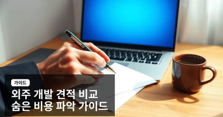 외주 개발 견적 비교, 숨은 비용 파악하는 IT 업체 선택 가이드
