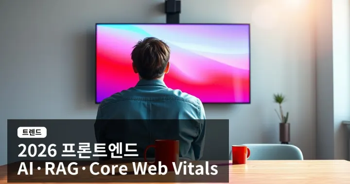 프론트엔드 개발 최신 트렌드 2026 — AI 에이전트·RAG·Core Web Vitals