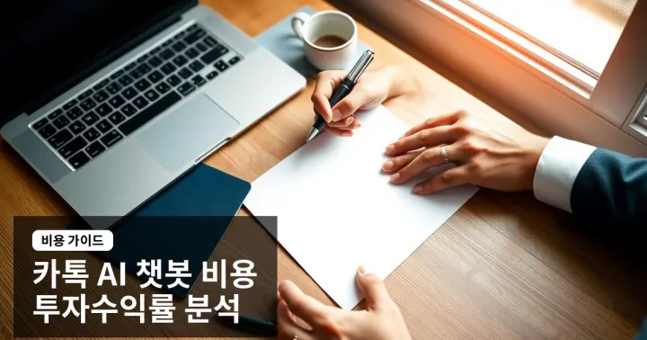 중소기업 카카오톡 ai 챗봇 만들기 비용과 투자수익률 분석 가이드