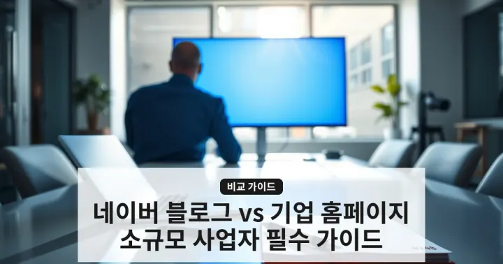 네이버 블로그와 기업 홈페이지 비교: 소규모 사업자가 알아야 할 핵심 가이드