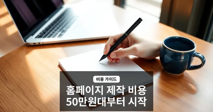 2026년 홈페이지 제작 비용 총정리 — 50만원대부터 시작하는 견적 가이드