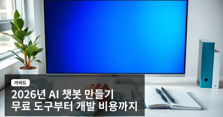 2026년 ai 챗봇 만들기 완벽 가이드, 무료 도구부터 맞춤 개발 비용까지